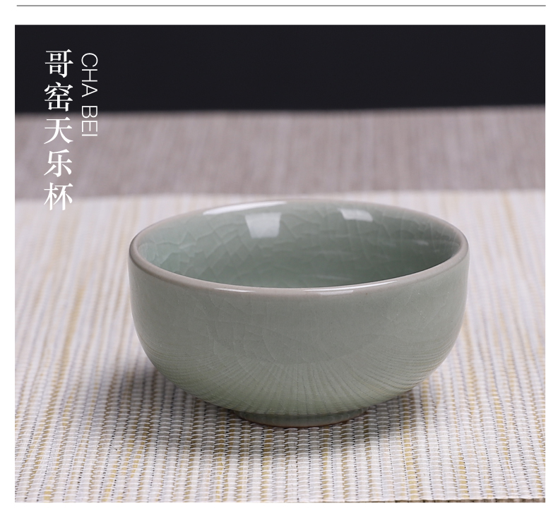Bộ tách trà nhỏ Kung Fu Bộ tách trà gia dụng Sản phẩm Bộ tách trà Bộ tách trà màu tím Cát chủ Cup Celadon bộ ấm chén uống trà