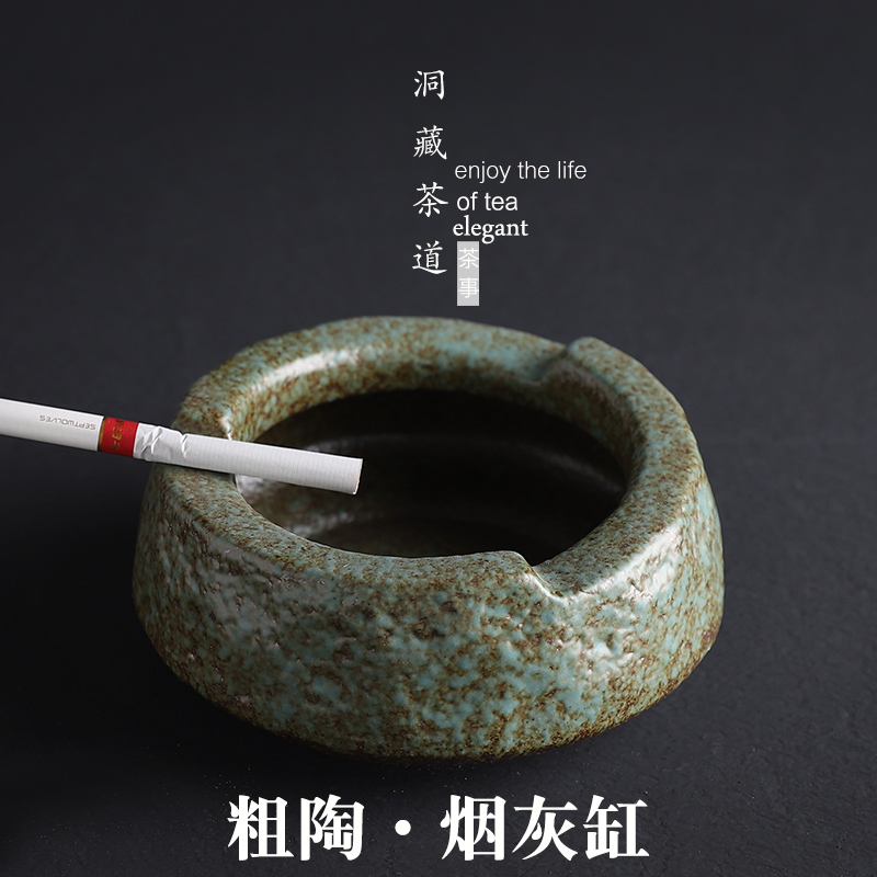 In building thick after change the ashtray fashionable sitting room office Chinese style restoring ancient ways move ceramic ashtray