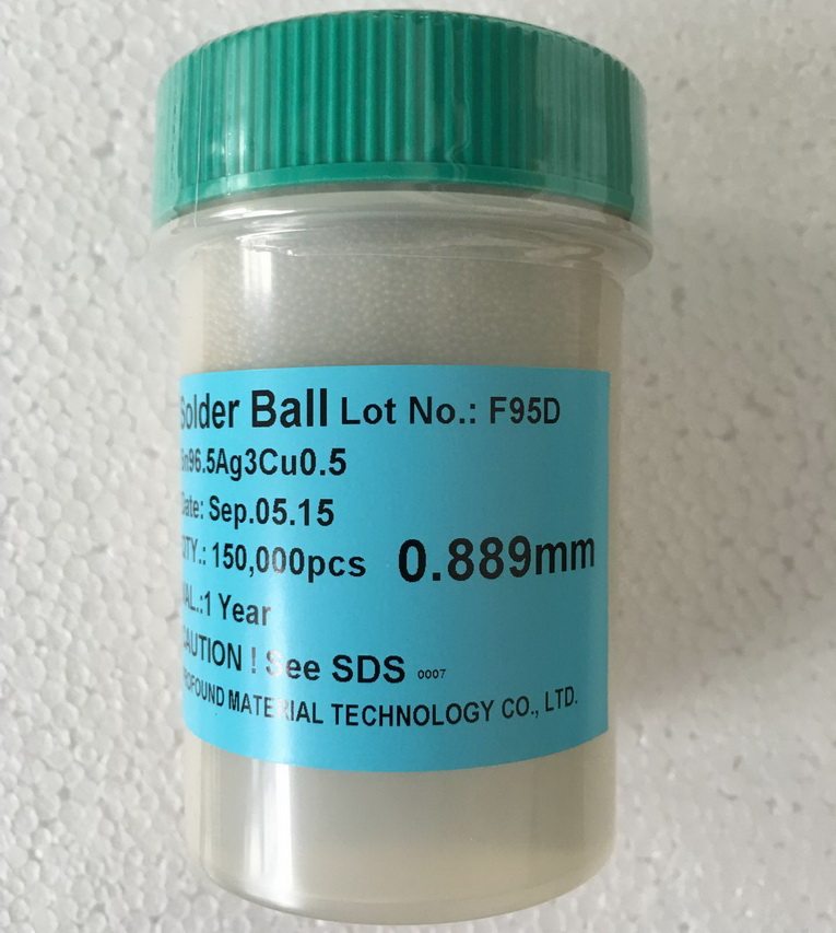 Darui PMTC lead-free BGA solder ball tin bead alloy SAC305 alloy BGA package rework is applicable
