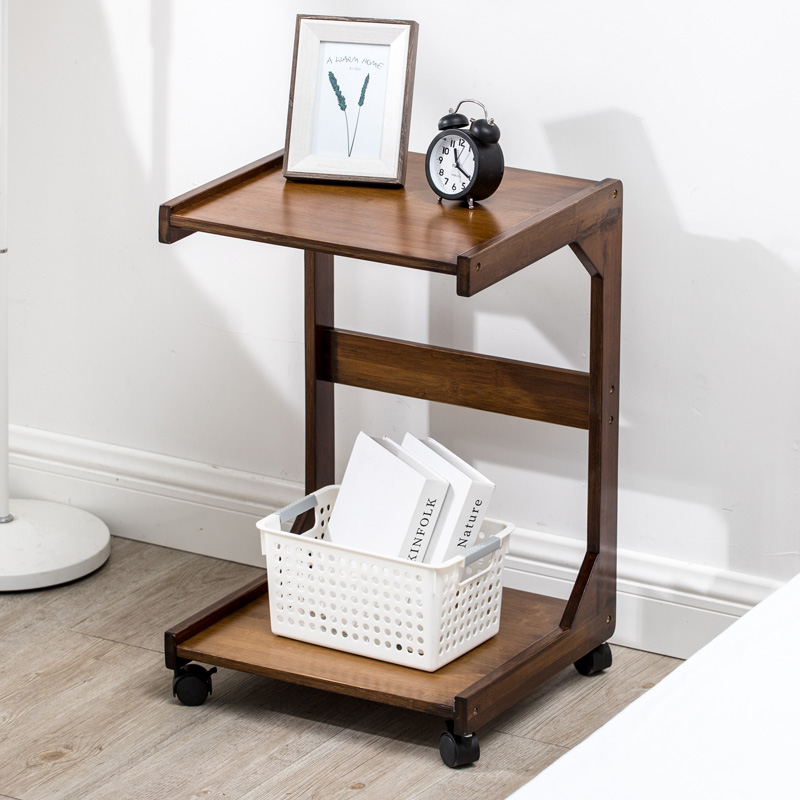 Living room sofa side cabinet corner a few mobile small tea table tea table Bedroom bed head cabinet small square table corner object shelf