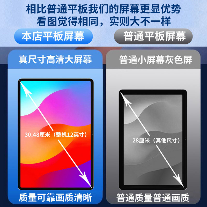 [Official Genuine Product] 2025 New Tablet Computer iPad Full Network 5g Android 2-in-1 Mobile Phone with Card Slot, Children's High-Definition Eye Protection Full-Screen Gaming-Specific Student Learning Device