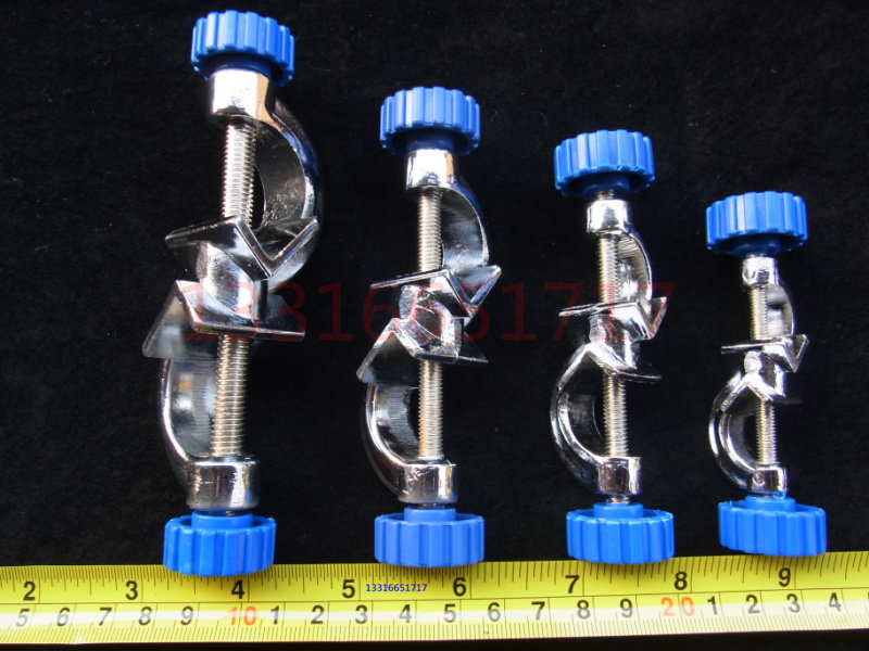 中号 开口16mm 十字夹 直角夹 双顶丝 固定夹 铝合金  实验器材