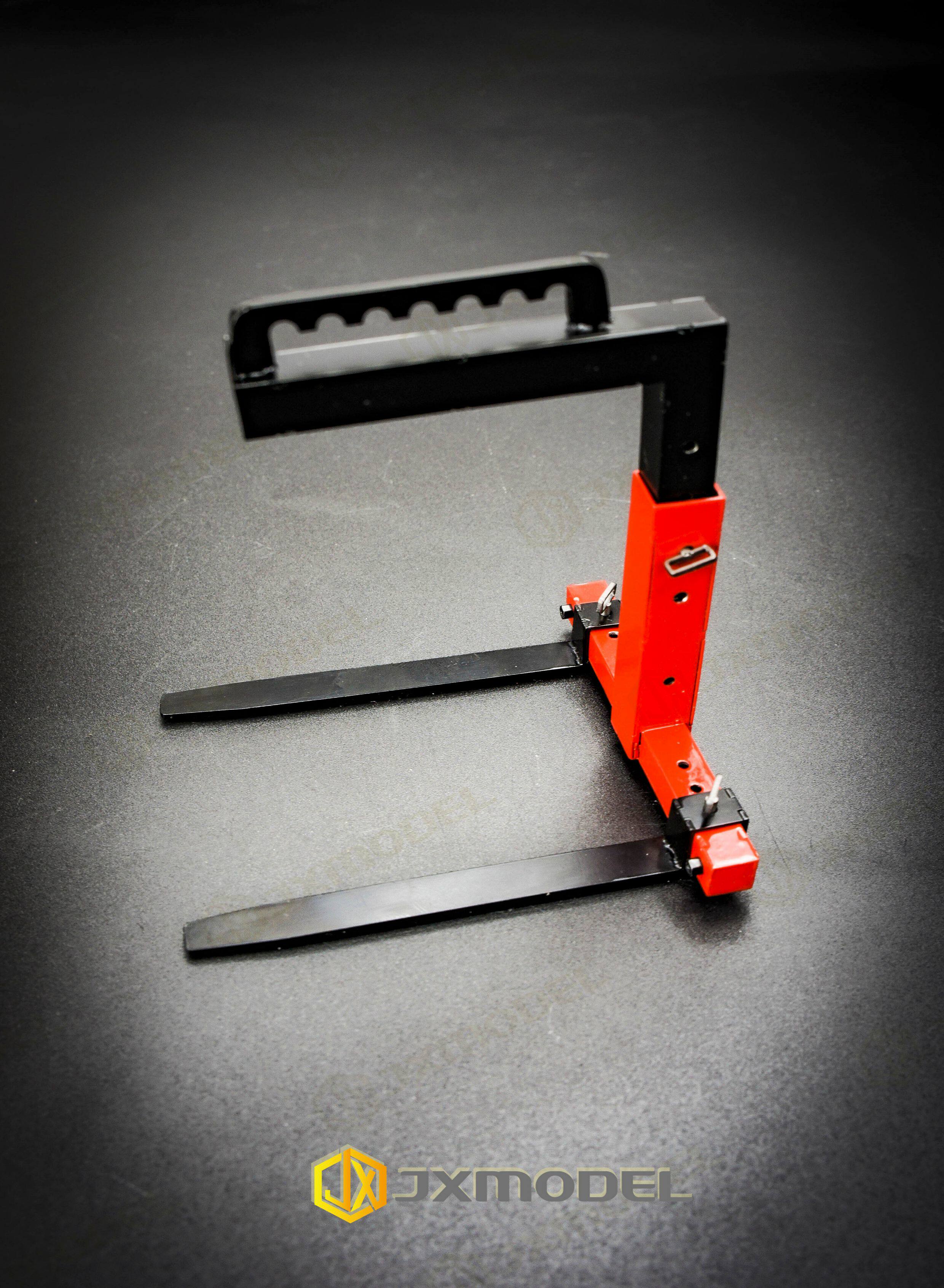 JXModel 1/14 RC Hängende Gabel Hebe Ausrüstung Hebe Gabel Kran Hebezeug Hebe Maschine Für Tamiya 770S FH16 MAN TGX AROCS Teil – Detail 9