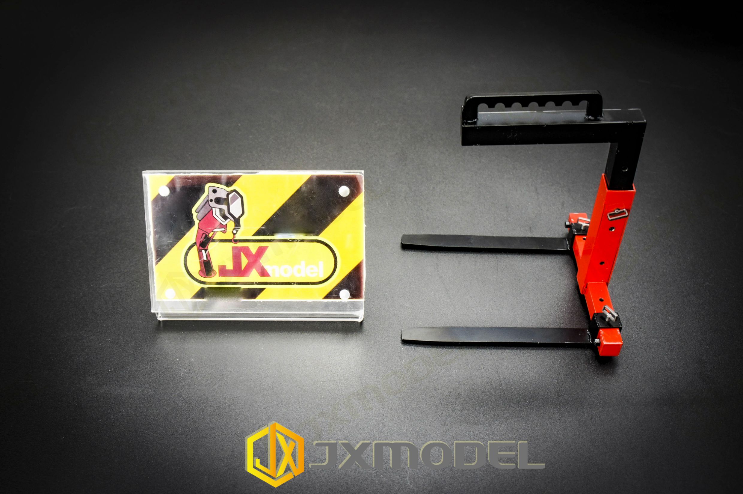 JXModel 1/14 RC Hängende Gabel Hebe Ausrüstung Hebe Gabel Kran Hebezeug Hebe Maschine Für Tamiya 770S FH16 MAN TGX AROCS Teil – Detail 5