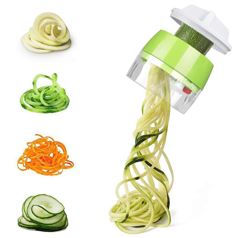 Creative three-in-one zucchini noodle rotating planer knife Hand-held section cucumber vegetable cutting strip wiping artifact