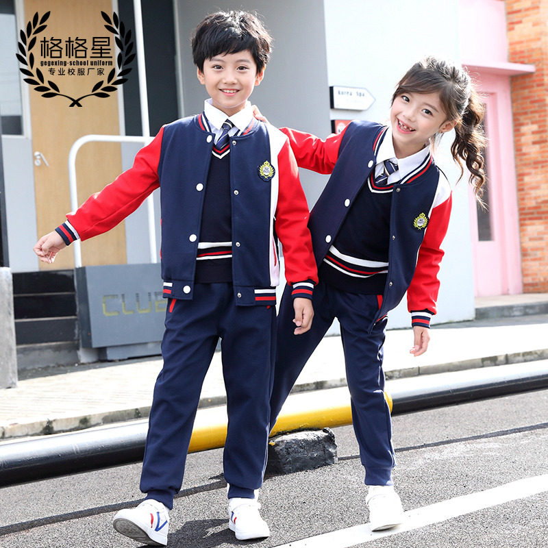 Kindergarten Garden Clothing Spring Autumn Clothing Yinglun Wind's new primary school uniforms for boys and girls Children and children Spring class clothes sportswear