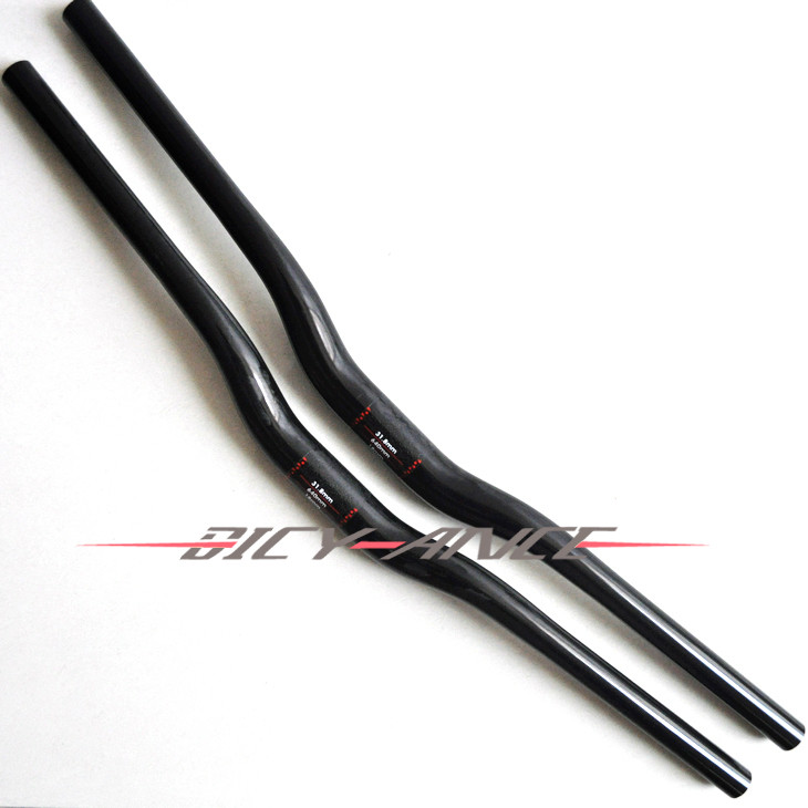 The mountain road bike handlebar full carbon fiber straight to the child swiftlet to the unmarked 3K grain caliber 31 8