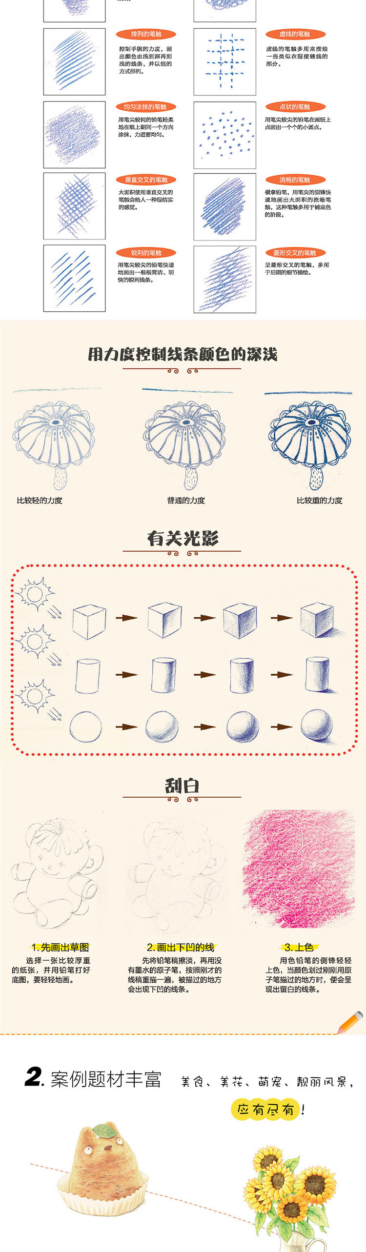 零基礎學色鉛筆繪畫零基礎色鉛筆畫涂涂貓零基礎素描動漫