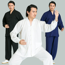 Taiji clothing autumn new long-sleeved Road robe Jushi clothing Taijiquan Chinese style martial arts performance morning practice clothing