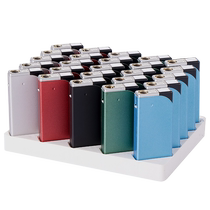 Metal Straight Punch Windproof Lighter Upscale Disposable Lighter Wholesale Creative Personality Set to do advertising print