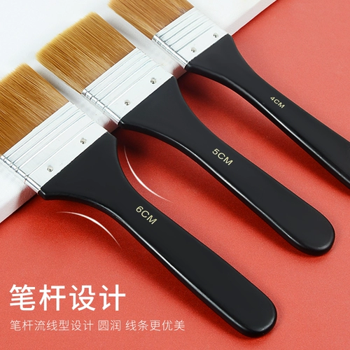 Кисть, нейлоновый скейтборд, акрил, пигментированная гуашь