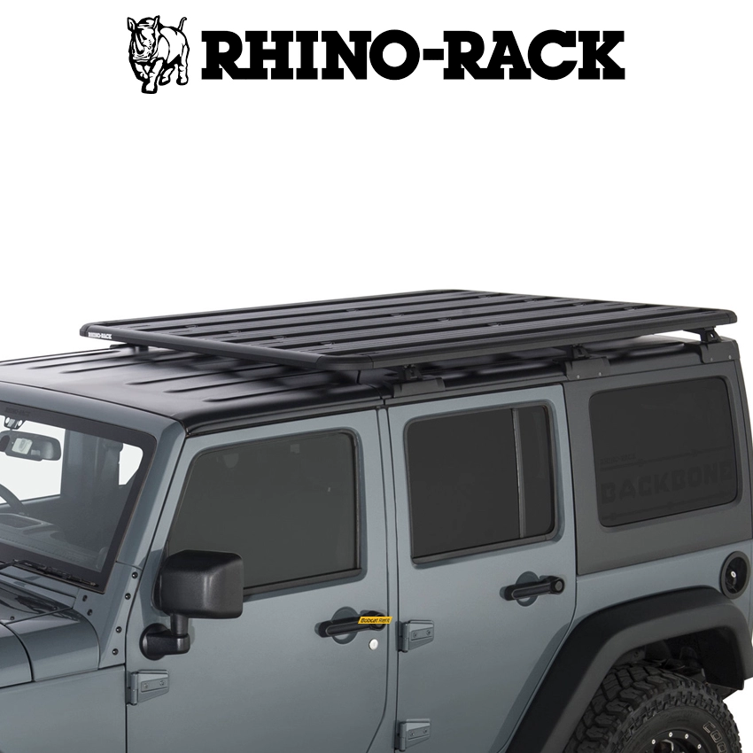 Giá để hành lý Rhino Wrangler JL có mái che sửa đổi Giá để hành lý hợp kim nhôm hai cửa nhập khẩu từ Úc - Roof Rack