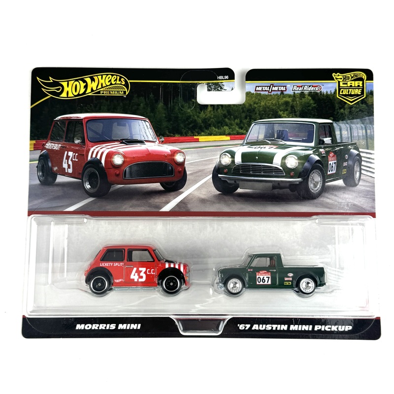 Hot Wheels Hbl96 Double Car Set Mini Double Car Morris Mini / 67Austin Mini Pickup