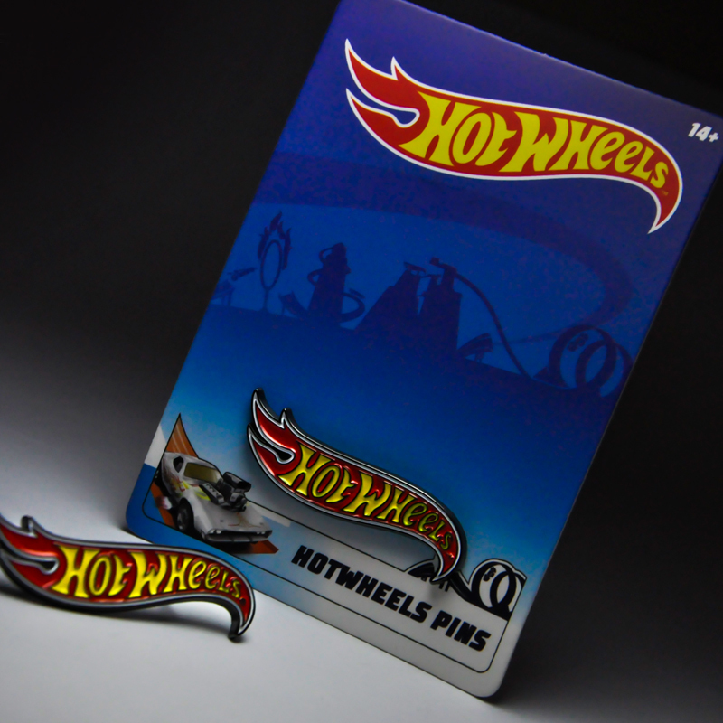 HOT WHEELS Logo Alloy Brooch Classic Badge Commemorative Ornament Medal Backpack Pendant