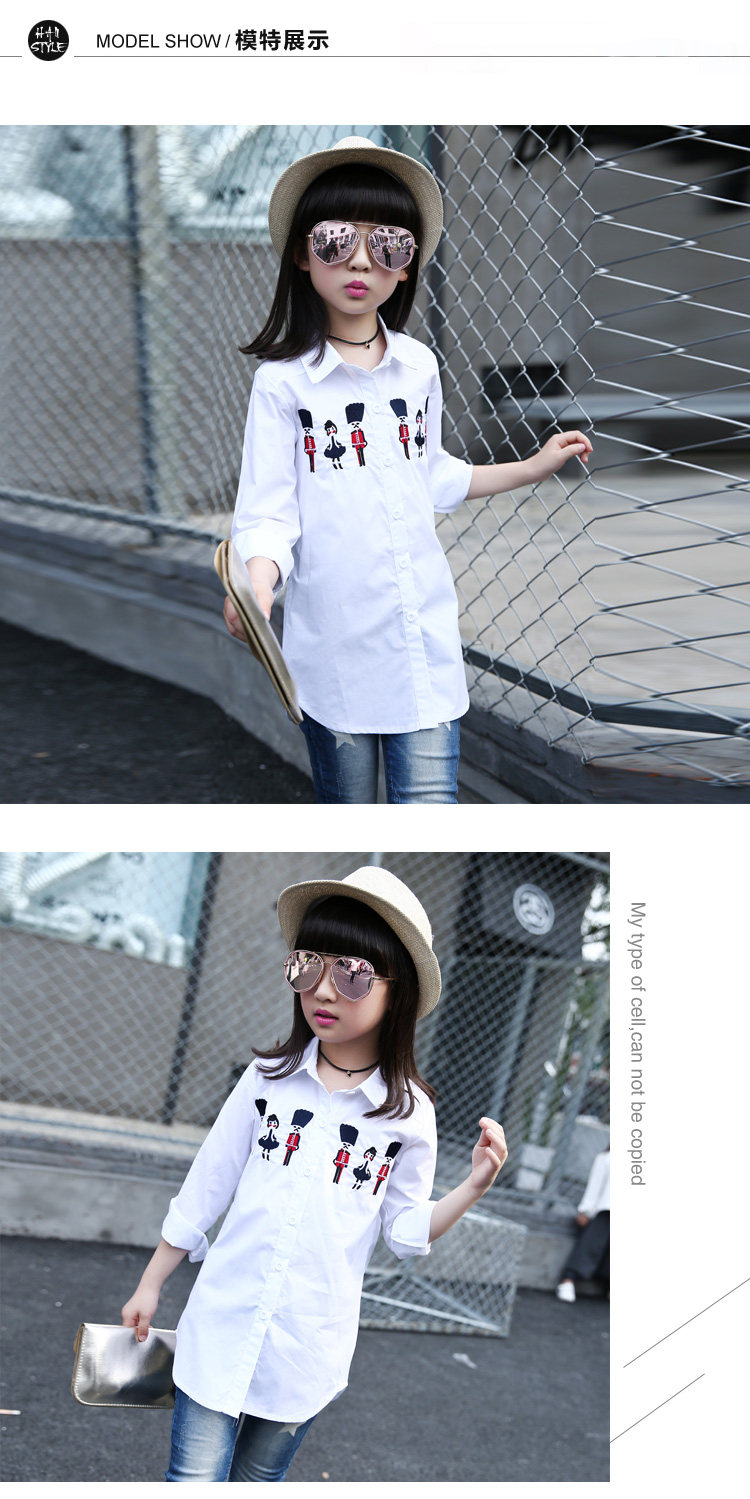 Chemise fille à manche longue - Ref 2086111 Image 16