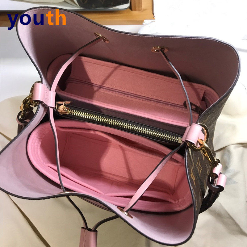 Suitable for LV neonoe bucket liner bag cosmetic bag liner bag with zipper bag support bag middle bag storage bag - Taobao