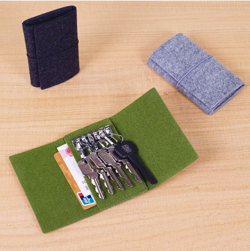 Men's and women's creative personality multi-function key card bag simple large-capacity car key bag cute casual bag trend - Taobao