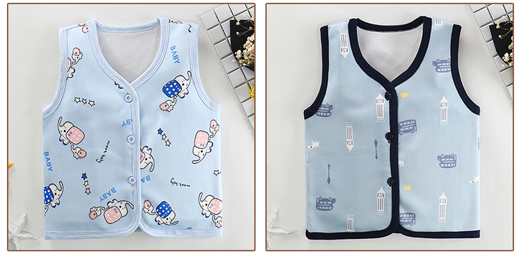 Áo vest trẻ em mùa xuân và mùa thu nam mùa thu và mùa đông nữ bé cộng với áo nhung dày cho bé trai và bé gái áo gile bé gái đáng yêu