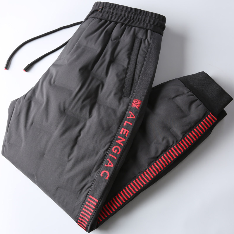 Upper-ride duck down ~ Outdoor waterproof windproof thickened warm heft bunches high-end Northeastern down pants male outwear