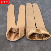 Autumn and Winter Childrens flesh color bottling socks plus Velvet girl skin color pantyhose baby white stockings dance socks practice