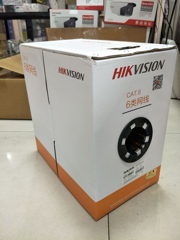 Hikvision Category 6 Unshielded Indoor Network Cable Poe Surveillance Camera Cable Oxygen-Free Copper Network Engineering