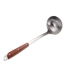 Thìa inox 304 thìa thìa colander sắt xẻng dài xử lý dày chiên muỗng nấu ăn xẻng gỗ xử lý chống vảy đồ dùng nhà bếp - Phòng bếp khay gia vị Phòng bếp
