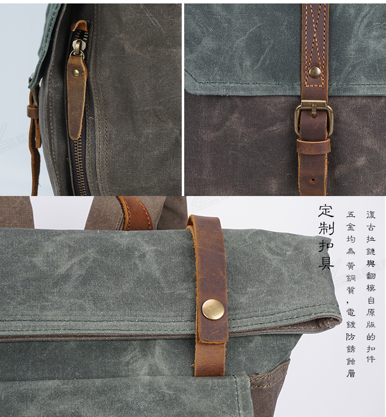 AMU xe máy cưỡi retro xe máy ba lô giản dị không thấm nước cá nhân vai giả denim hiệp sĩ túi nam và nữ - Xe máy Rider thiết bị găng tay đua xe