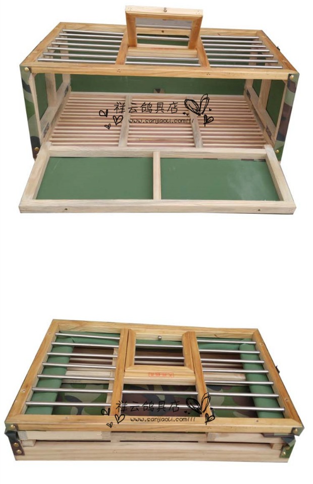 Cung cấp chim bồ câu, gỗ rắn, lồng chim bồ câu gấp, huấn luyện chim bồ câu, lồng, lồng bay, lồng chim bồ câu, lồng vải bằng thép không gỉ - Chim & Chăm sóc chim Supplies thức ăn cho chim