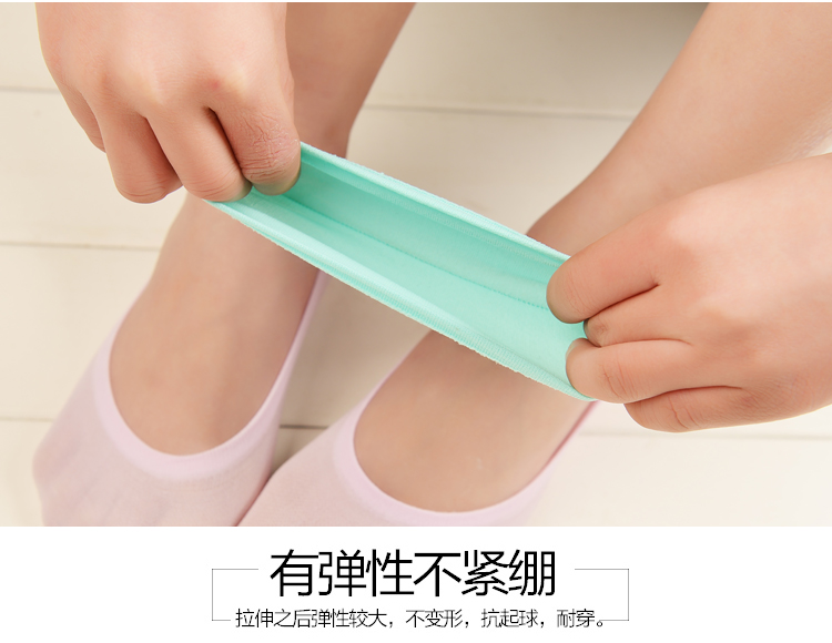 10 cặp vớ thuyền nữ mùa hè non-slip silicone vớ vô hình thấp để giúp nông miệng duy nhất vớ ngắn phần mỏng vớ vớ dễ thương