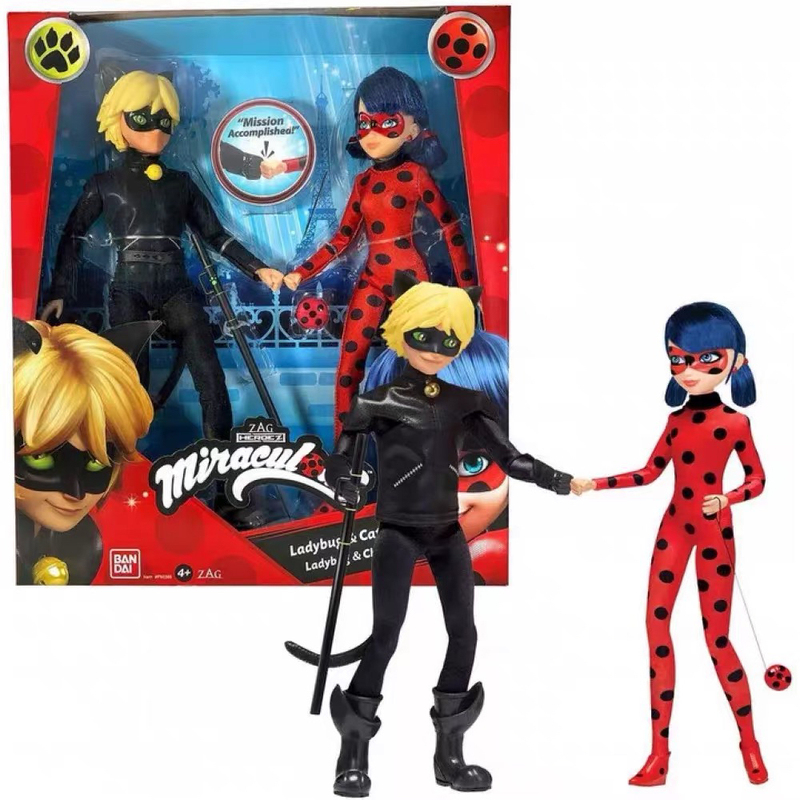 Authentic Miraculous Ladybug Action Figure 2-in-1 Fashion Switch Model Toy Authentic Miraculous Ladybug Action Figure 2-in-1 Fashion Switch Model Toy