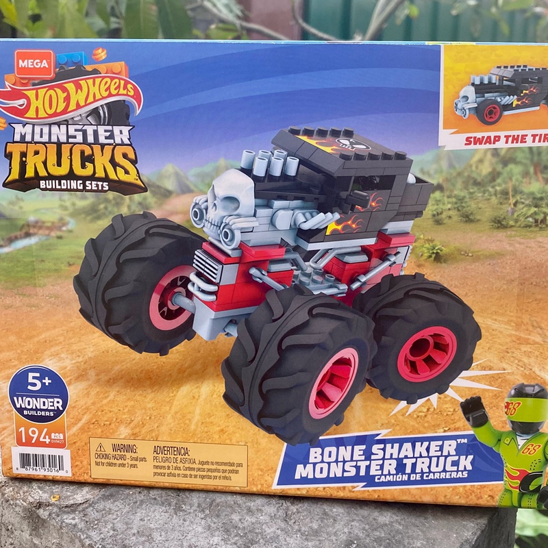 Mega Building Blocks Gvm27 Hot Wheels Beast Truck Building Blocks Boy Toy