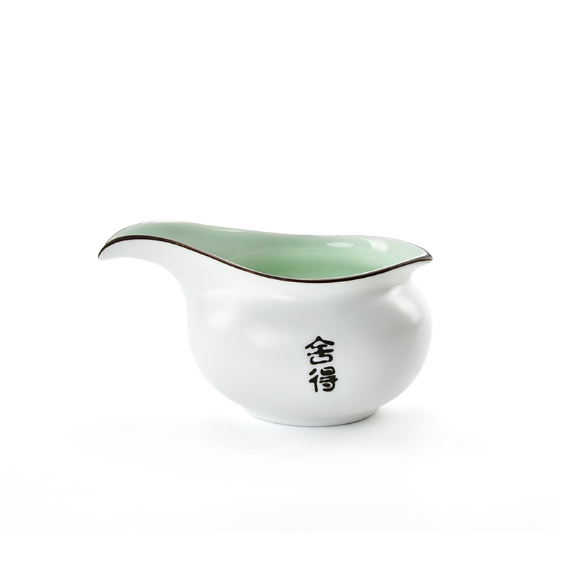 Jun ware fat white lettering and glass up with white kung fu tea accessories zen tea sea inferior smooth porcelain narrow fair keller