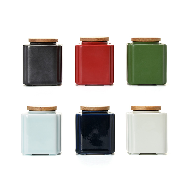 Jun ware caddy fixings ceramic multicolor seal pot portable creative move fashion small jar receives small storage tanks