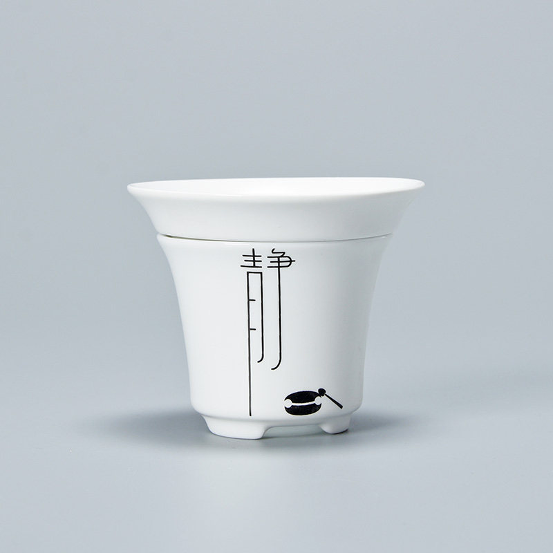Tyrant Grease White Filter Tea Ware Fine Ceramics Tea Leak Korn Tea Accessories Tea Filter Tea Filter Tea Filter Tea Filter