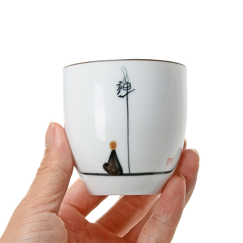 Jun ware hand - made ceramic cups kung fu master cup single cup tea set large sample tea cup thin foetus small tea cups