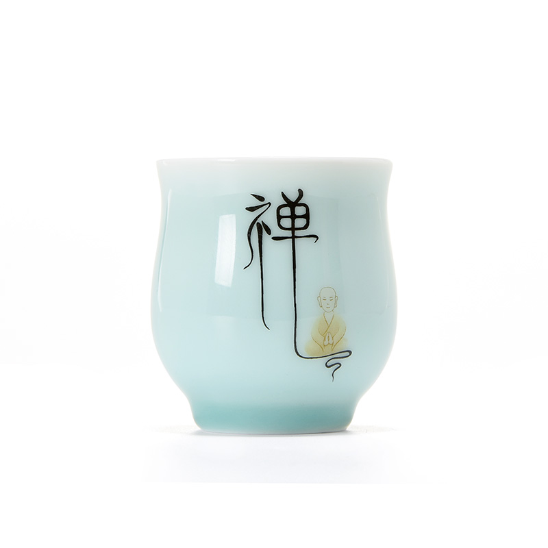 Jun ware celadon zen cup large kung fu personal cup tea cups sample tea cup small ceramic cup