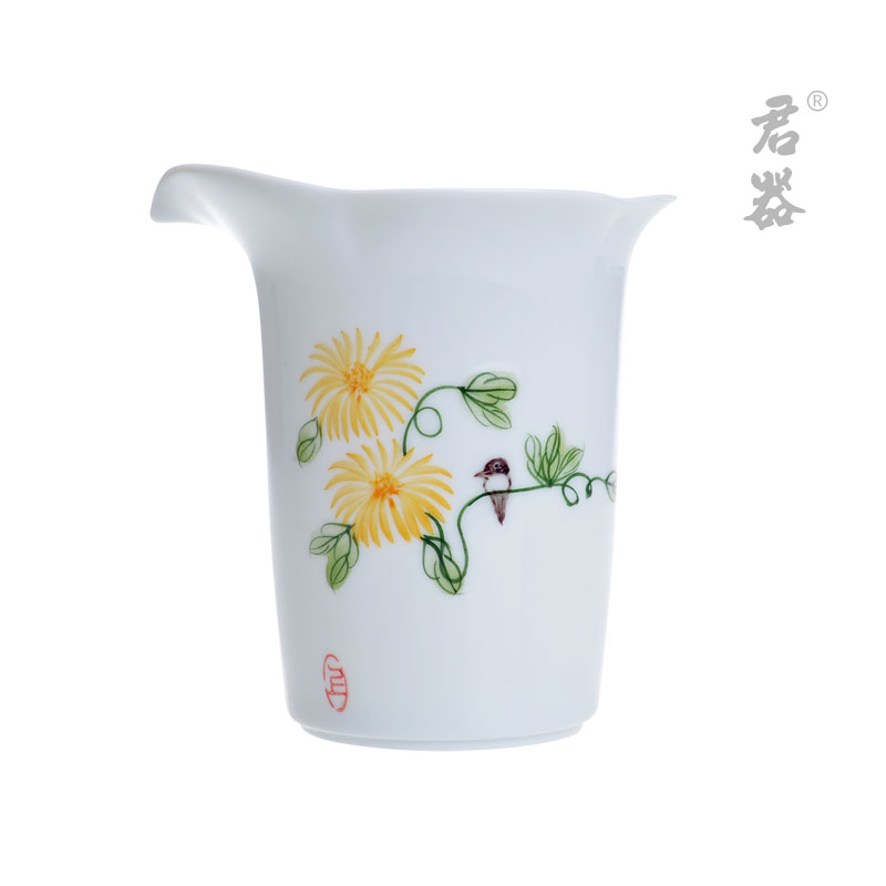 Jun ware hand - made kung fu tea set large male glass ceramic fair keller sea under the glaze color by patterns and a cup of tea