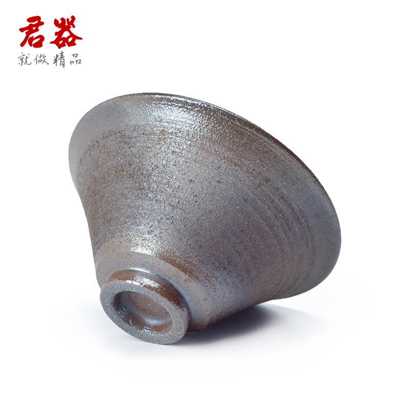 Jun ware bank up to burn masters cup pure manual coarse pottery tea natural metal glaze hat cup CS09 sample tea cup