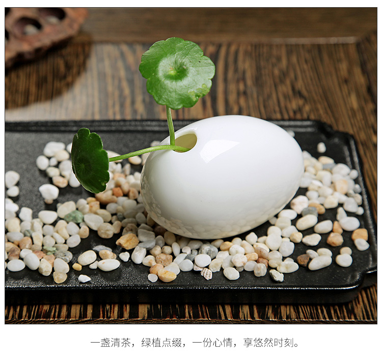 Jun ware dehua white porcelain mini floret bottle move pure white ceramic small and pure and fresh flower implement creative flower arranging flowers