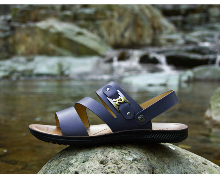 Mùa hè thêm đôi sandal đế rộng thông thường 45 đôi giày da hở ngón cho nam 37 đôi dép trẻ trung và dép 46 47 48 yard shop giày nam