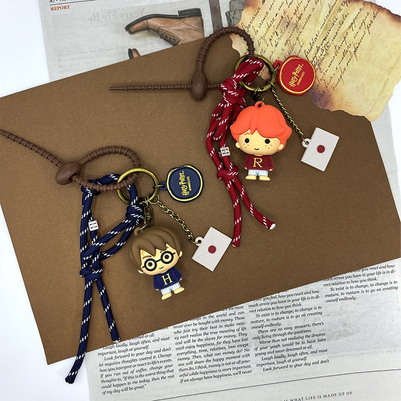 Miniso Harry Potter Small Sweater Flocked Pendant Bag Decoration Keychain