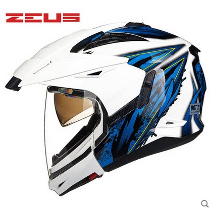 Ruishi multifunctional combined motorcycle helmet Ruishi 613B double lens half helmet off-road full helmet for men and women