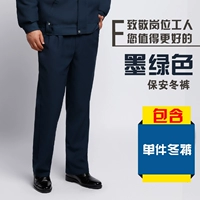 Зеленые зимние штаны