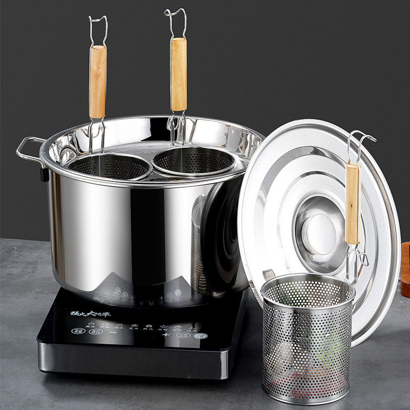 Pot Energy Saving Gas Induction Cookers for Spicy Scalding Special Pot Commercial Pendulum Stall Hot Rice-sour Spicy Powder Boiled Noodle Pan cooking