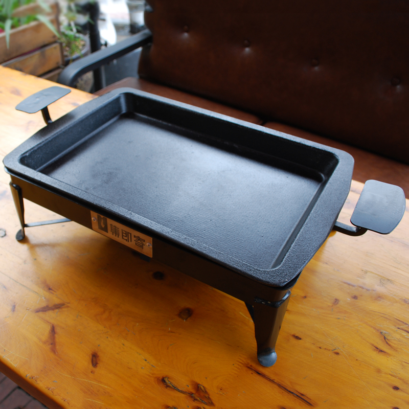 Cast iron grilled fish plate Zhuge grilled fish stove Wanzhou grilled fish stove Commercial carbon grilled fish rectangular dining room carbon oven