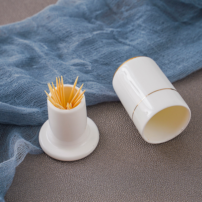 Jingdezhen ceramic toothpicks extinguishers pure white up phnom penh ipads porcelain tooth sign/toothpick box of creative restaurant gourd toothpick