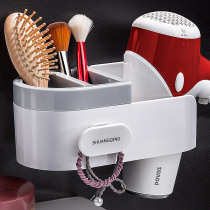 Hair Dryer rack toilet toilet bathroom wall-mounted non-perforated hair dryer hanger air tube storage rack