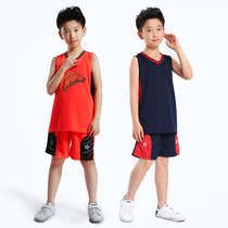 Childrens basketball suit set for primary and secondary school students custom Jersey team uniform boys sportswear girls basketball sports suit