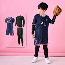 Childrens football suits mens and womens custom autumn and winter sports tights training uniforms football jerseys