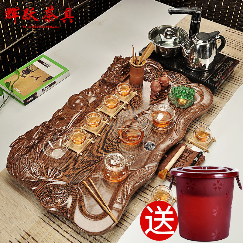 Hui, make tea sets tea violet arenaceous kung fu tea set induction cooker technology of a complete set of wood tea tray was the home of tea table